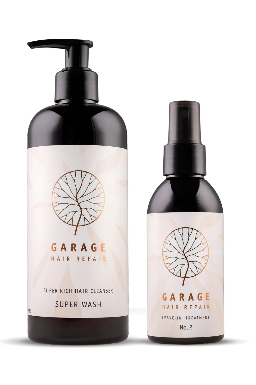 Garage Organics Saç Bakım Seti -2- Büyük Boy Super Wash 400 ml+No.2 Sprey